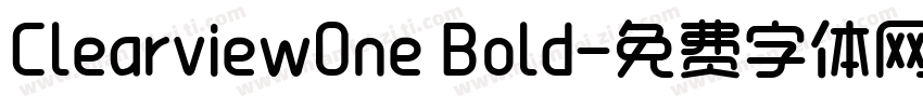 ClearviewOne Bold字体转换